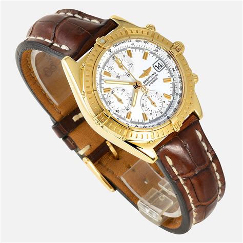 breitling chronomat yellow|breitling gold chronograph.